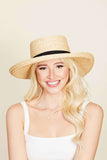 Peneran-Wide Brim Straw Weave Hat