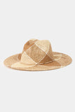 Peneran-Contrast Straw Braid Hat