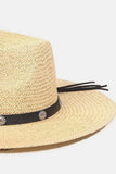 Peneran-Belt Strap Straw Hat