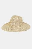 Peneran-Cutout Woven Straw Hat