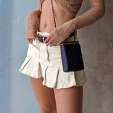 Peneran-Airi Pleated Mini Skirt