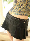 Peneran-Alex Pleated Mini Skirt