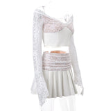 Peneran-Alice Lace Skirt Set
