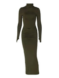 Peneran-Clover Long Sleeve Maxi Dress