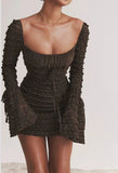 Peneran-Cora Layered Mini Dress
