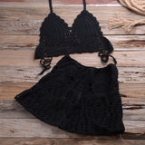 Peneran Women V Neck Knit Skirt Set Sleeveless Solid Cute Beach Skirt Suit Casual Vintage Vestidos Summer Outfits 2024