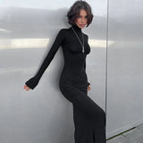 Peneran-Kaylin Long Sleeve Maxi Dress