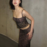 Peneran-Nyree Lace Skirt Set