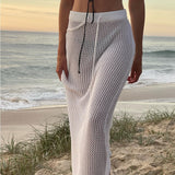 Peneran-Celina Crochet Maxi Skirt