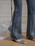 Peneran-Tight Stretch Boots-Cut Jeans
