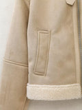 Peneran-Rhett Faux Leather Oversize Jacket