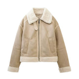 Peneran-Rhett Faux Leather Oversize Jacket