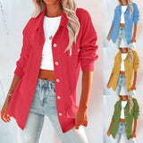 Peneran Jackets for Women Business Casual Oversized Button Down Shirts Shacket Jacket Long Sleeve Blouses Chaquetas Female Clothing