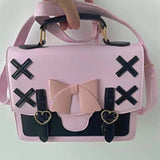 Peneran Harajuku Lolita Shoulder Bag Women Japanese Kawaii Bowknot Female Messenger Bag Cute Womens Handbag 2024 Satchel Pouch