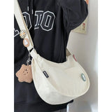 Peneran Vintage Corduroy Shoulder Bags for Women Japanese Style Fashion Large Capacity Crossbody Bag Literary Commuter New Handbag