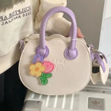Peneran Kawaii Summer Crossbody Bag for Women Korea Cute Sweet Handbags Student Party 2024 Fashion Cream Coin Purse Bolso Mujer