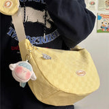 Peneran-Xiuya Summer Fashion Womens Shoulder Bag College Style Japanese Fashion Casual Hobos Bag Large Capacity Harajuku Female Handbag