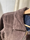 Peneran-Vintage Brown Corduroy Cropped Jacket Woman Long Sleeve Turn Down Collar Short Coat Autumn Streetwear Y2k Outerwear 2023 Chic
