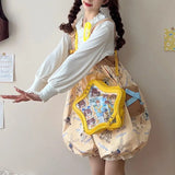 Peneran Y2k Fashion Womens Shoulder Bag Lolita Jk Pentagram Shape Cute Ita Bag Harajuku Casual Exquisite Transparent New Backpack