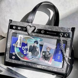 Peneran Y2k Chains Womens Shoulder Bag Gothic Punk Fashion Original Designer Ita Bag High Quality Japanese Style Lolita Jk Handbag