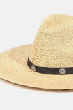 Peneran-Belt Strap Straw Hat