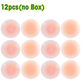 Peneran - 2/12pcs Reusable Nipple Covers, Strapless Invisible Self-adhesive Breast Lift Pasties, Women's Lingerie & Underwear Accessories