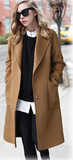 Women High Quality Plus Size Loose Elegant Single Breasted Woolen Coat Womens Korean Casual Coats Autumn Winter Fashion