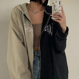 Oversize 2022  New Hoodies Women Sweatshirt Goth Zipper Hoodies Women Kawaii Harajuku Streetwear Y2K Aesthetic Hip Hop Tops