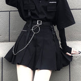 PENERAN 2023 Single / Set Summer Fashion Korean Versatile Dark Loose BF Shirt Top Women Fashion Two Piece Set Skirt Jupe Pleated Skirt