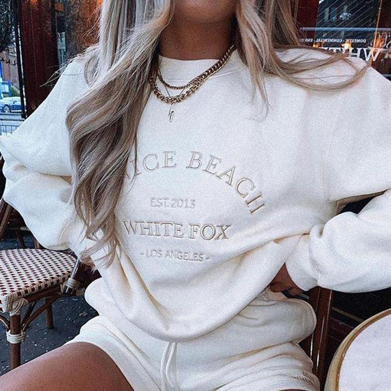 Christmas Gift Autumn Women Hoodies Sweatshirts Vintage Green Long Sleeve Letter Print Loose Oversized Female Pullover Tops Outfits Streetwear