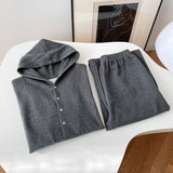 Thanksgiving Day Gifts NEW Women Fall Winter Oversized Hoodies Pants Two Piece Set Hooded Sweater Korean Casual Tracksuits Sweatshirt Lady Suit