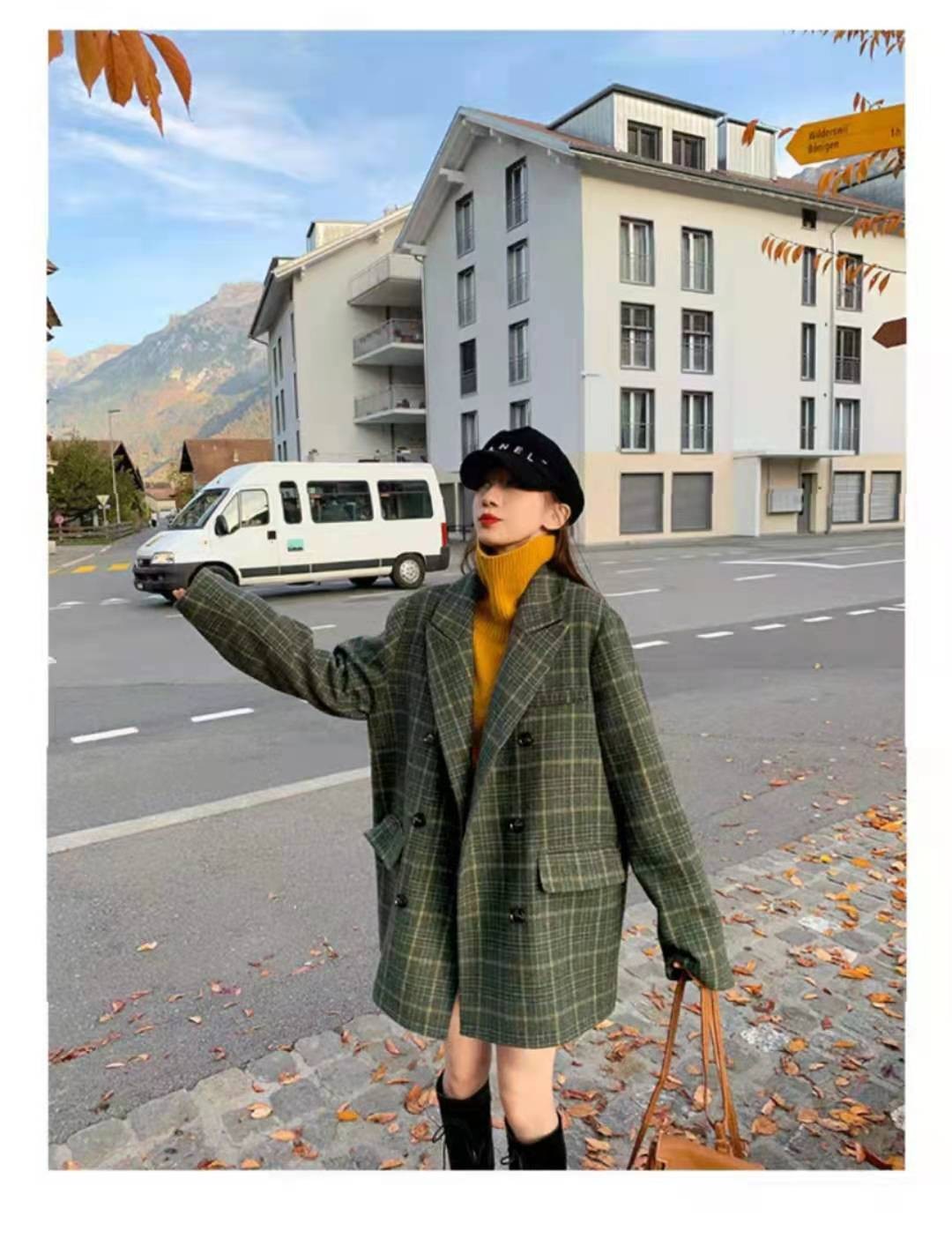 Christmas Gift 2021 Winter Warm Women Plus Velvet Thicke Plaid Coat Jacket Women Clothes Tops Female Casual Jackets Outerwear