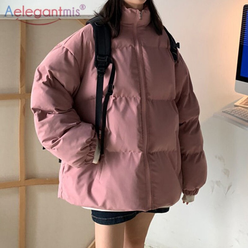 PENERAN  2022 Hot Oversized Parka Jackets Women Winter Thicken Warm Fashion Jacket Female Korean Solid Loose Coats Femme Chic