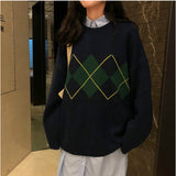 Knitted Sweaters Women Loose Pullover Oversized Sweater Top Lingge Clothes Women Long Sweaters Casual Sueter Mujer Streetwear