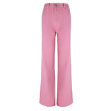 Christmas Gift Pink Jeans Women's pants Mom Jeans Straight Leg Pants High Waist Denim Trousers Fashion Y2k Baggy Jeans Loose Streetwear