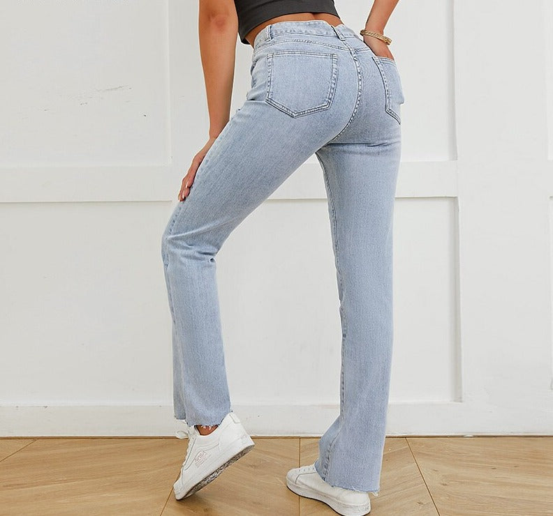 Jeans Woman High Waist Baggy Mom Jeans Denim Pants Fashion Vintage Y2k Trousers Fit Elasticity Straight Jeans Casual Streetwear