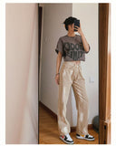 Peneran Y2K Aesthetic Khaki Wide Leg Jeans Women Korean Fashion E Girl Oversize High Waist Denim Pants Casual Trousers For Female