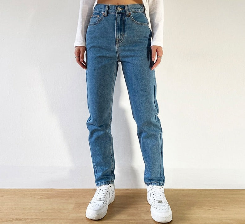 Women's Pants Mom Jeans Woman 2022 Undefined Baggy Oversize Loose Wide Denim Pants Fashion High Waisted Straight Trousers
