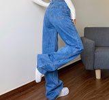 White Jeans Woman High Waist 2022 New Streetwear Baggy Mom Jeans Vintage Denim Trousers Pocket Washed Casual Fashion Y2k Pants