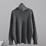 Christmas Gift  Basic Turtleneck Women Sweaters Oversized Cashmere Pullover Sweater Korean Fashion Knitted Ribbed Jumper Top Long Sleeve
