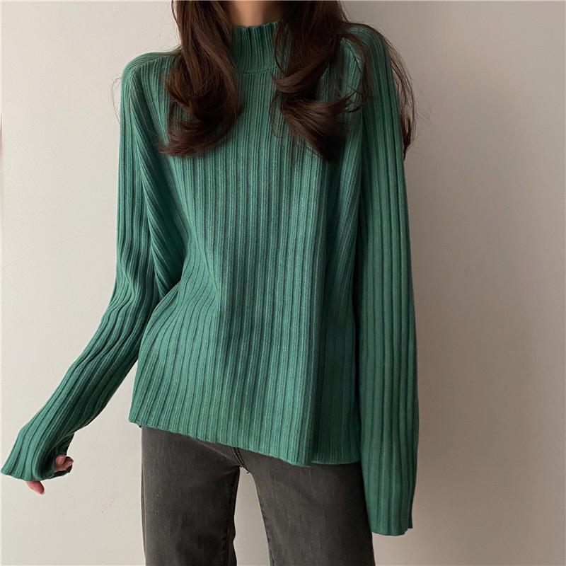 PENERAN  2022 Basic Turtleneck Women Sweaters Autumn Winter Pullover  Female Tops Knitted Sweater Jumper Streetwear Warm Outerwear