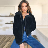 Graduation Gifts  Women Faux Fur Coat 2022 Autumn Winter Warm Soft Plush Zipper Fur Jacket Female Plush Overcoat Pocket Teddy Bear Outwear New