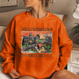 Peneran 2022 Newest Women's Halloween Sweatshirts Pumpkin Printed Streetwear Vintage Pullover Fashion Girls Female Kpop Gothic Clothing