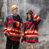 Graduation Gifts 2022 Autumn and Winter Thick Embroidered Hip-Hop Hiphop Couple Sweater Oversize National Tide Ins Knitted Tops for Men and Women