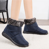 Winter Boots Women Keep Warm Women Ankle Boots Fashion Black Women Shoes Ladies Boots Solid Color Female Shoes Chaussures Femme