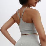 Peneran Women fitness bra Bralette Tops solid Tight Push Up Bra Strap Running Shockproof Bras For Women