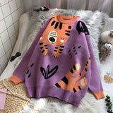 Graduation Gifts 2022 Autumn Winter Women Kawaii Sweater Oversized Knitted Thicken Pullovers Cartoon Outwear Mujer Loose Casual Ladies Tops