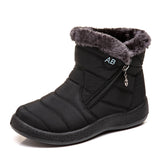 Snow Boots Women Winter Warm Women Boots Round Toe Women Shoes Waterproof Boots For Ladies Outdoor Female Flats Shoes Plus Size