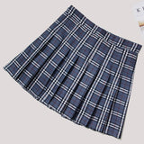 Peneran Preppy Style Summer Women Skirts 2021 Fashion Kawaii Cute Pleated Skirts High Waist Korean Plaid Mini Skirt Women