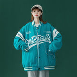 Peneran New Baseball Uniform Loose Street Harajuku Oversized Jacket Men and Women Couple Hip Hop Reflective Jacket Ladies Tops Coat